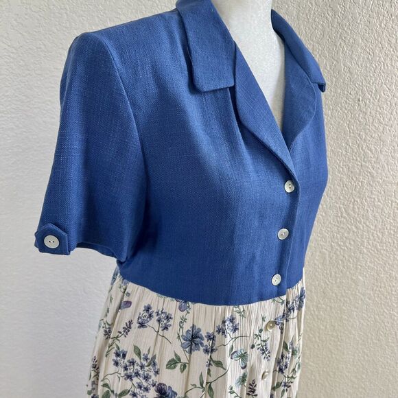 WHIRLAWAY FROCKS Sz 14 Maxi Dress Floral Vintage Prairie Modest Cottagecore USA - Picture 12 of 16